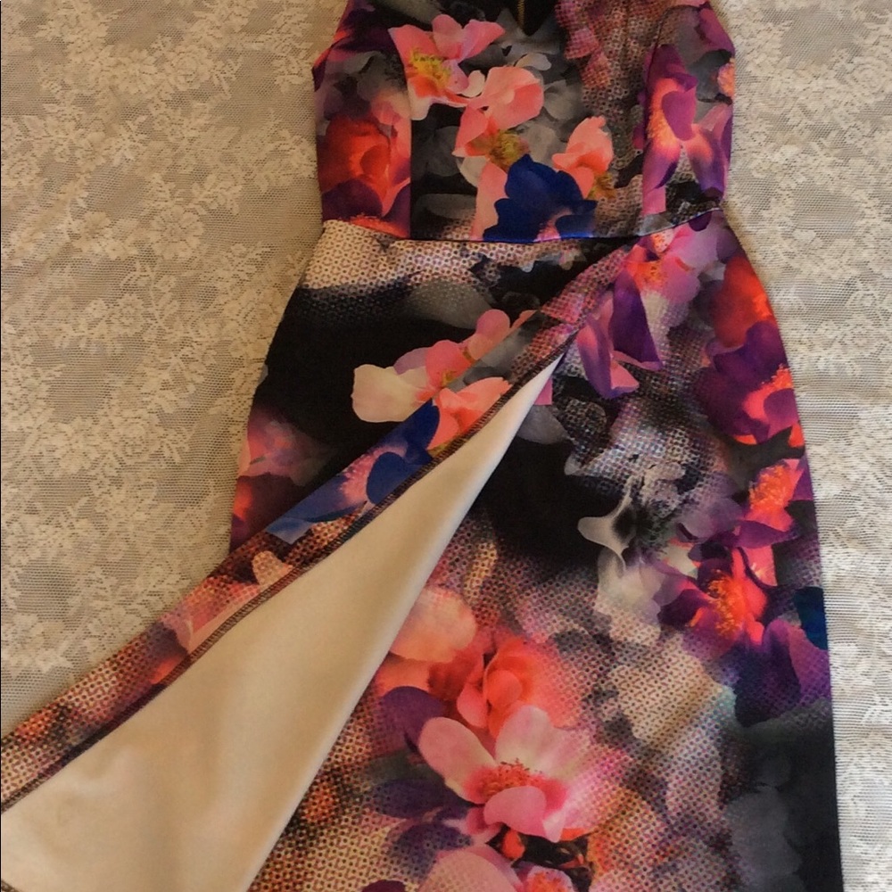 OASIS SLEEVELESS FLORAL DRESS - Picture 3 of 5